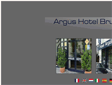 Tablet Screenshot of hotel-argus.be